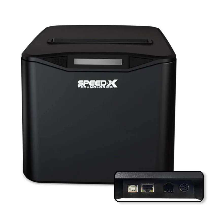 Speed-X SP-210UL | 80mm Thermal Receipt Printer | USB + LAN | Auto Cutter | High-Speed POS Printing