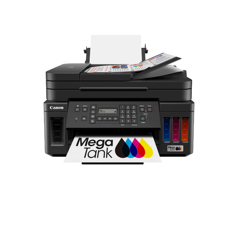 Canon PIXMA G7070 | Wireless MegaTank All-in-One Printer with Fax, Automatic Duplex, ADF, 350-Sheet Capacity