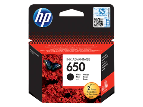 HP 650 Black Original Ink Advantage Cartridge